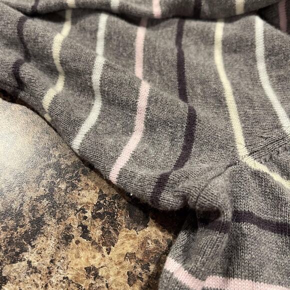 Torrid Womens Cardigan Sweater Slub Boyfriend Button Up Stripe Gray Size 3 3X GH - Picture 6 of 7